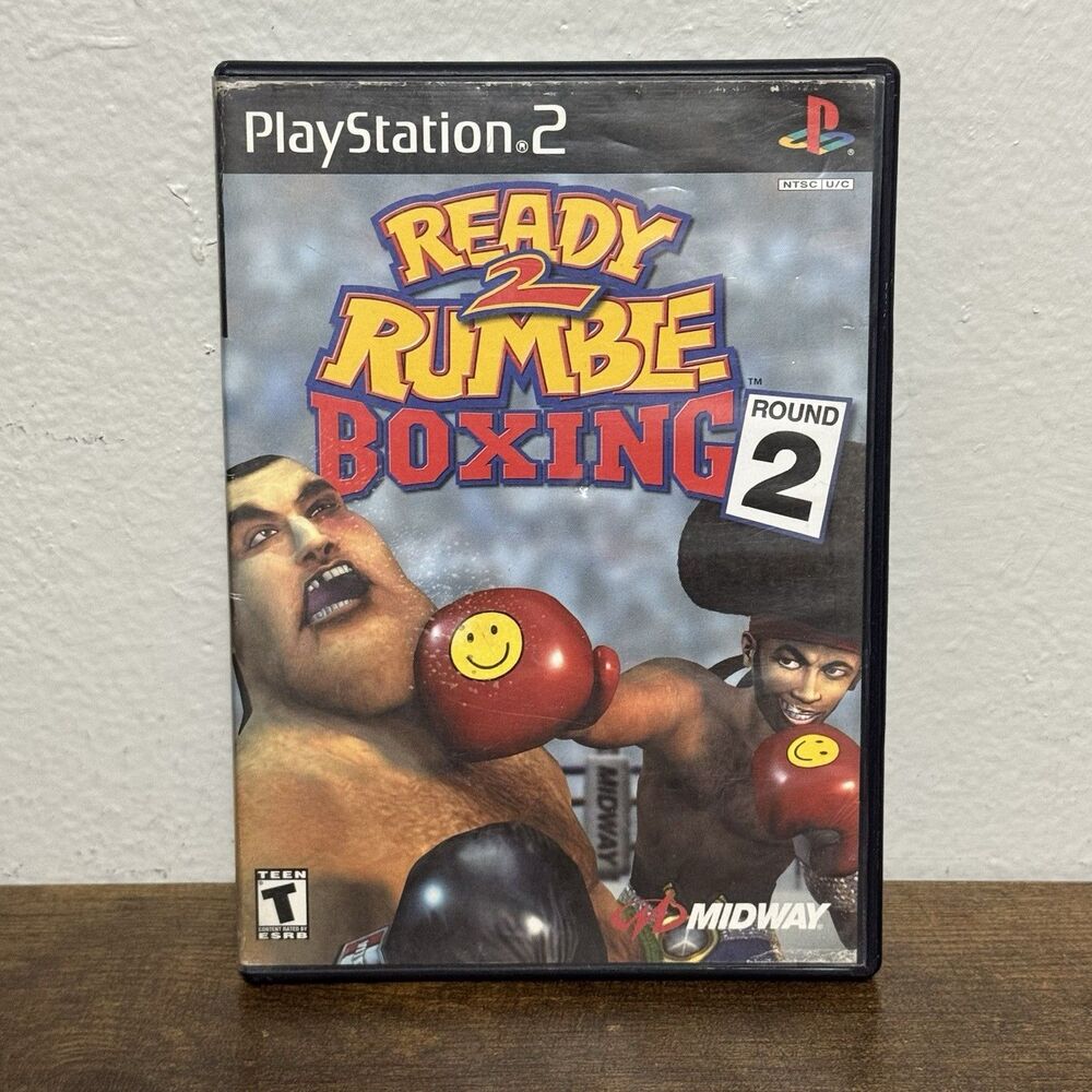 Ready 2 Rumble Boxing: Round 2 (PlayStation 2 PS2, 2000) CIB Complete w/ manual